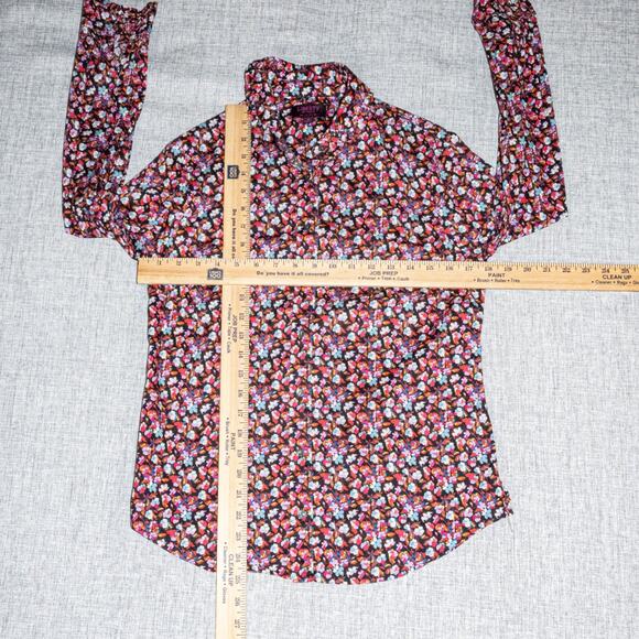 J.Crew Liberty Art Fabric Sarah Tie Neck Button up Shirt size 6 - Picture 8 of 9
